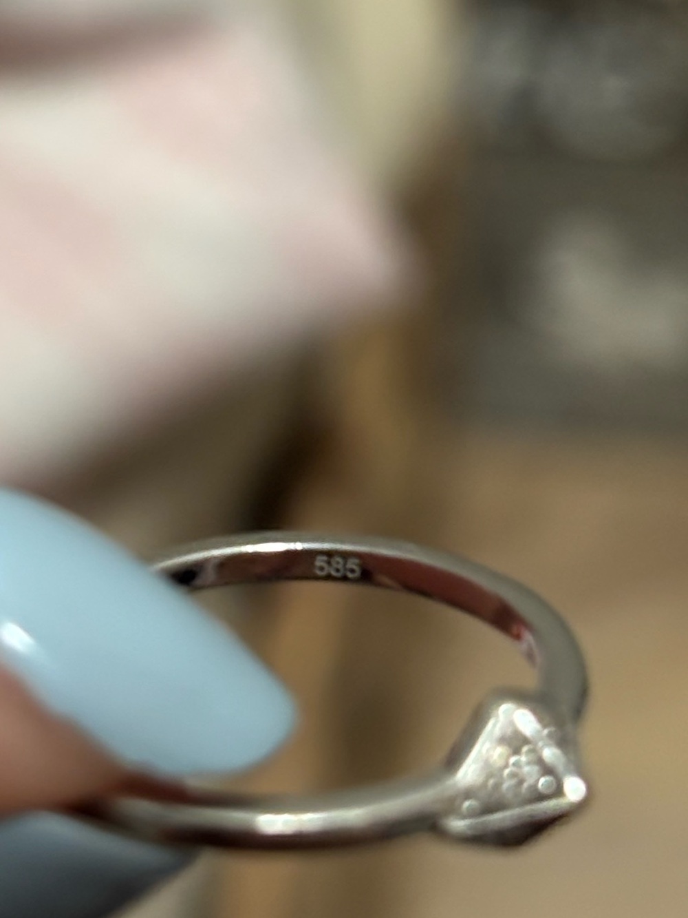 Kendra Scott Fazia Ring 14k white gold pave diamond - Picture 3 of 5